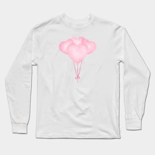 Balloon Heart Valentine Long Sleeve T-Shirt